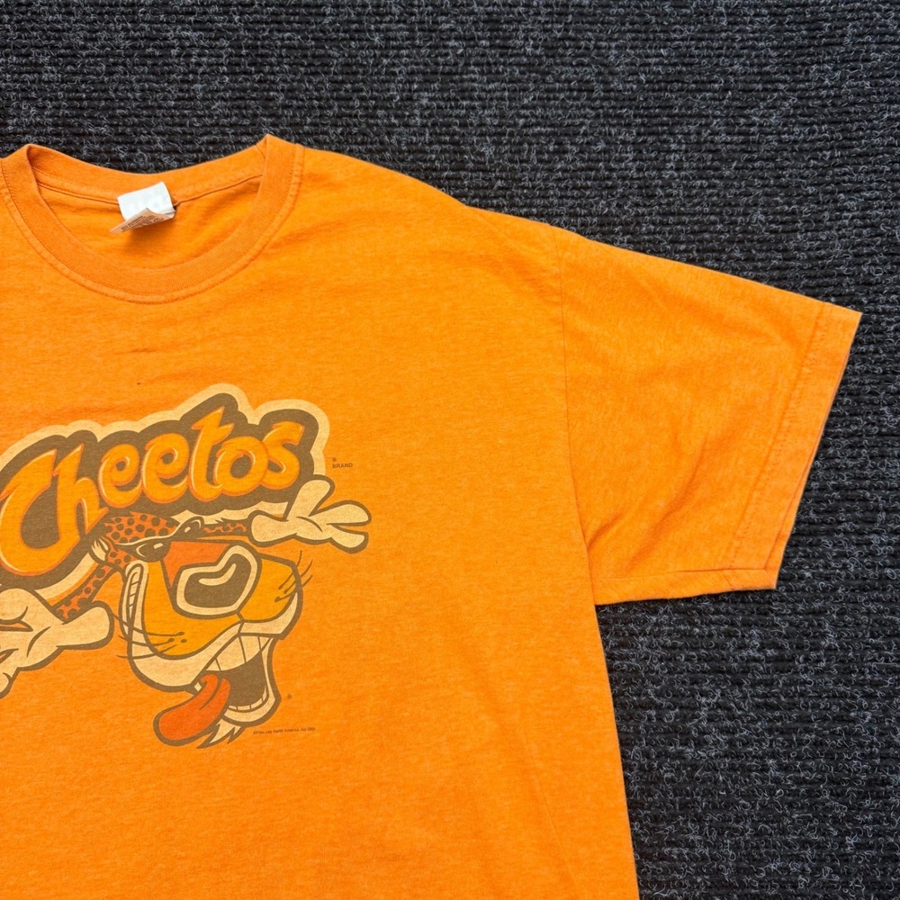 Trau & Loevner Cheetos Chester Cheetah Graphic T-Shirt Orange Mens Large - Picture 10 of 13